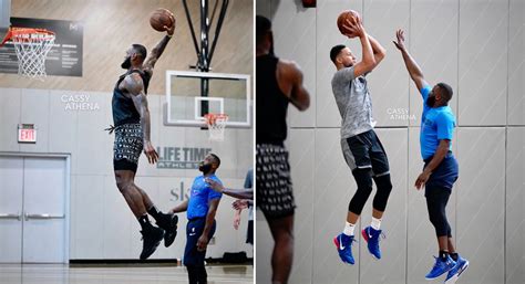 Ben Simmons & LeBron James (In Versace Shorts) .